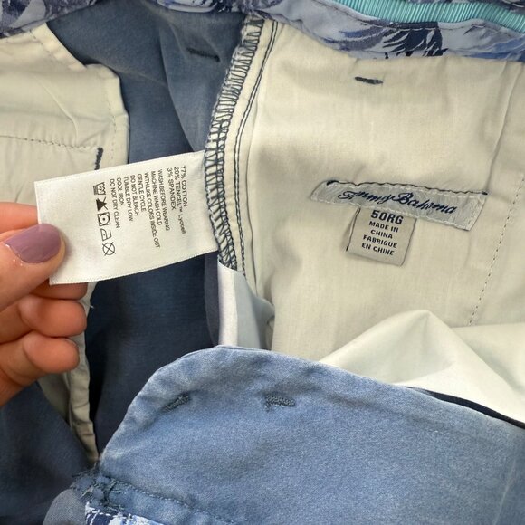 Tommy Bahama Port Side Blue Boracay Chino Stretch Shorts Mens size 50 NEW - Picture 2 of 8